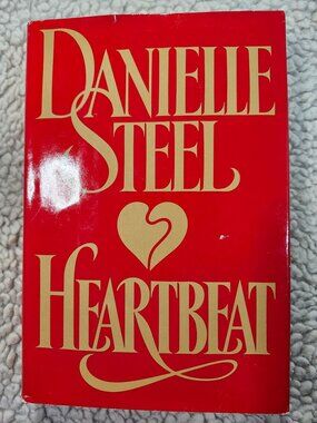 Danielle Steel Heartbeat Hardcover 1991 Delacorte Press Fiction Novel With DJ